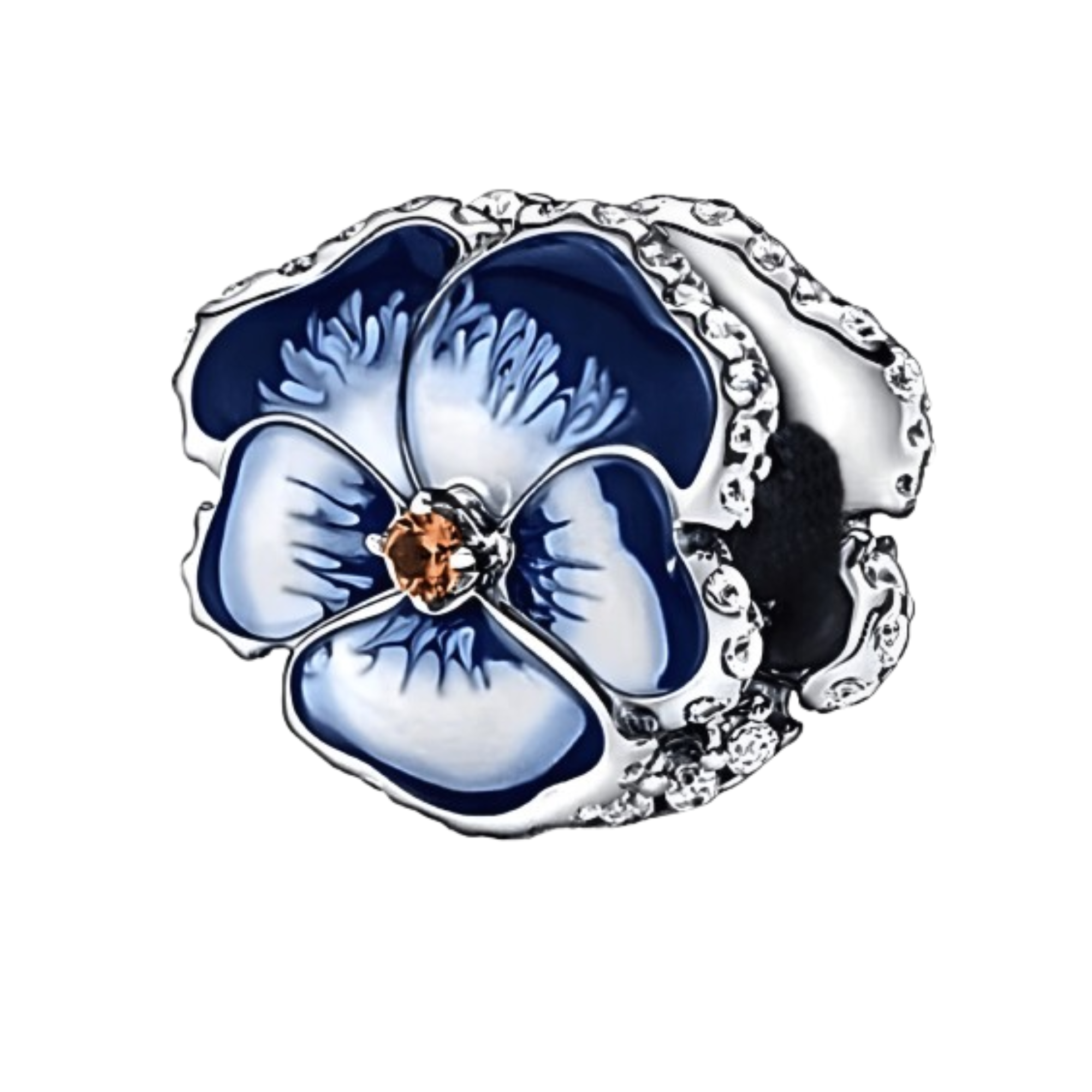 Charm Circulo florar azul