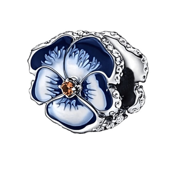 Charm Circulo florar azul