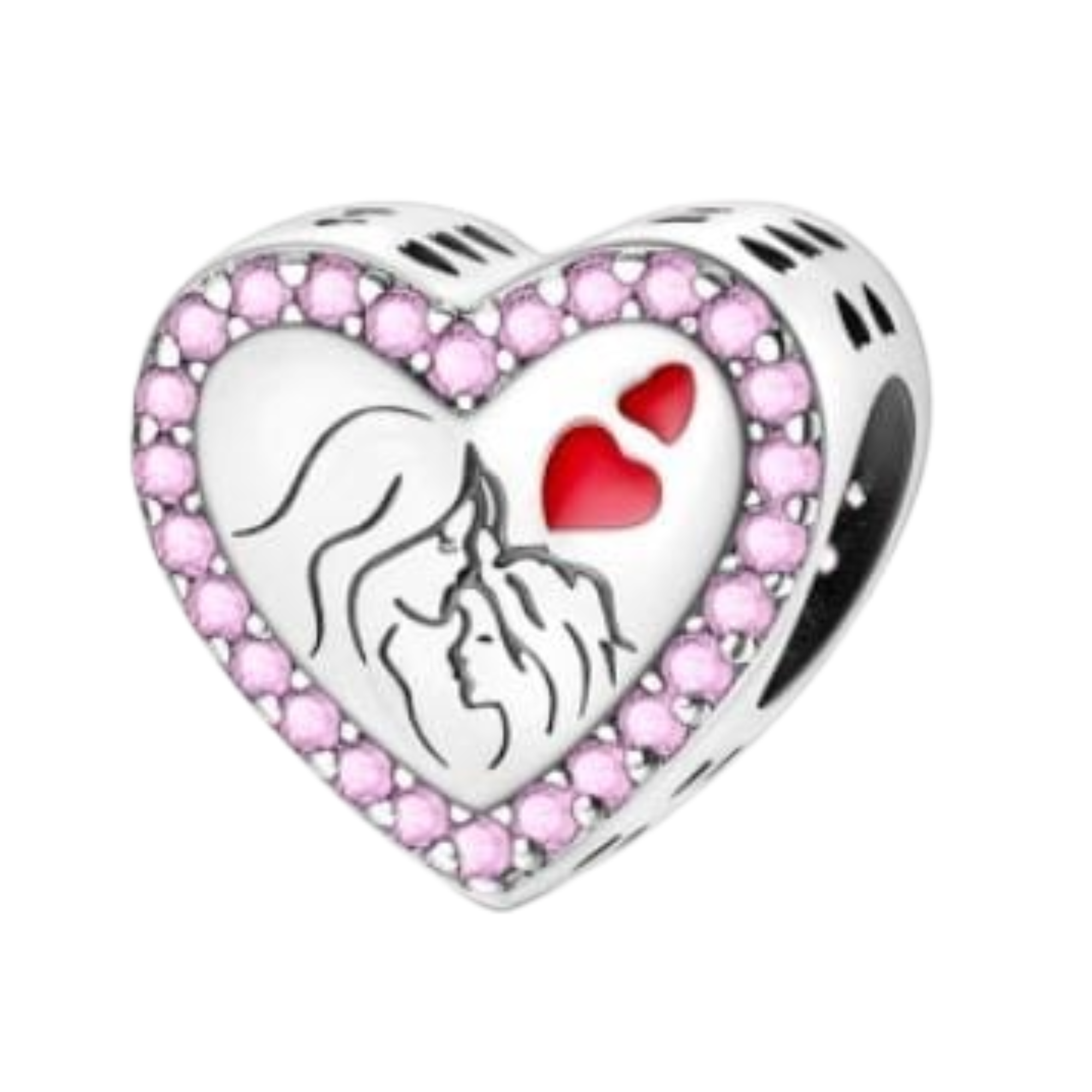 Charm corazón mejor amiga mom