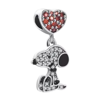 Charm Snoopy corazon colgante