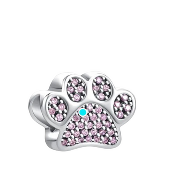 Charm Huella rosa