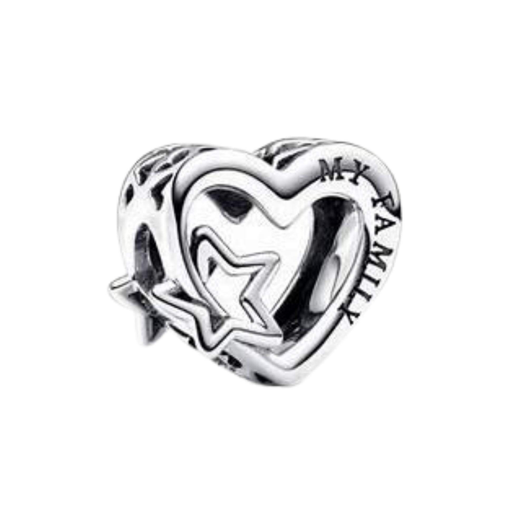 Charn Corazon mi Familia estrella plata