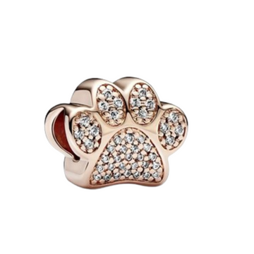 Charm Huella golden rosa