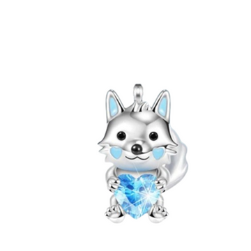 Charm Zorro azul piedra azul