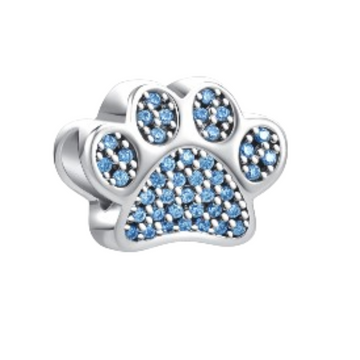 Charm Huella azul cielo