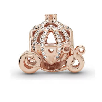 Charm Carruaje Cenicienta Golden rose