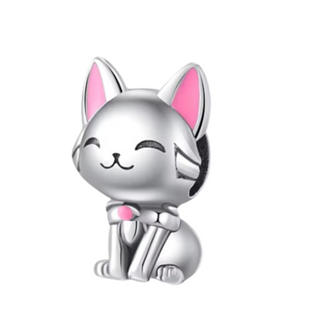 Charm Gato rosa