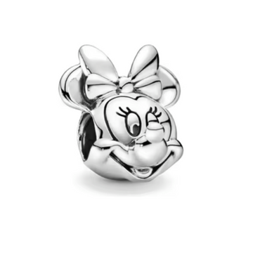 Charm Cabeza Minnie plateada