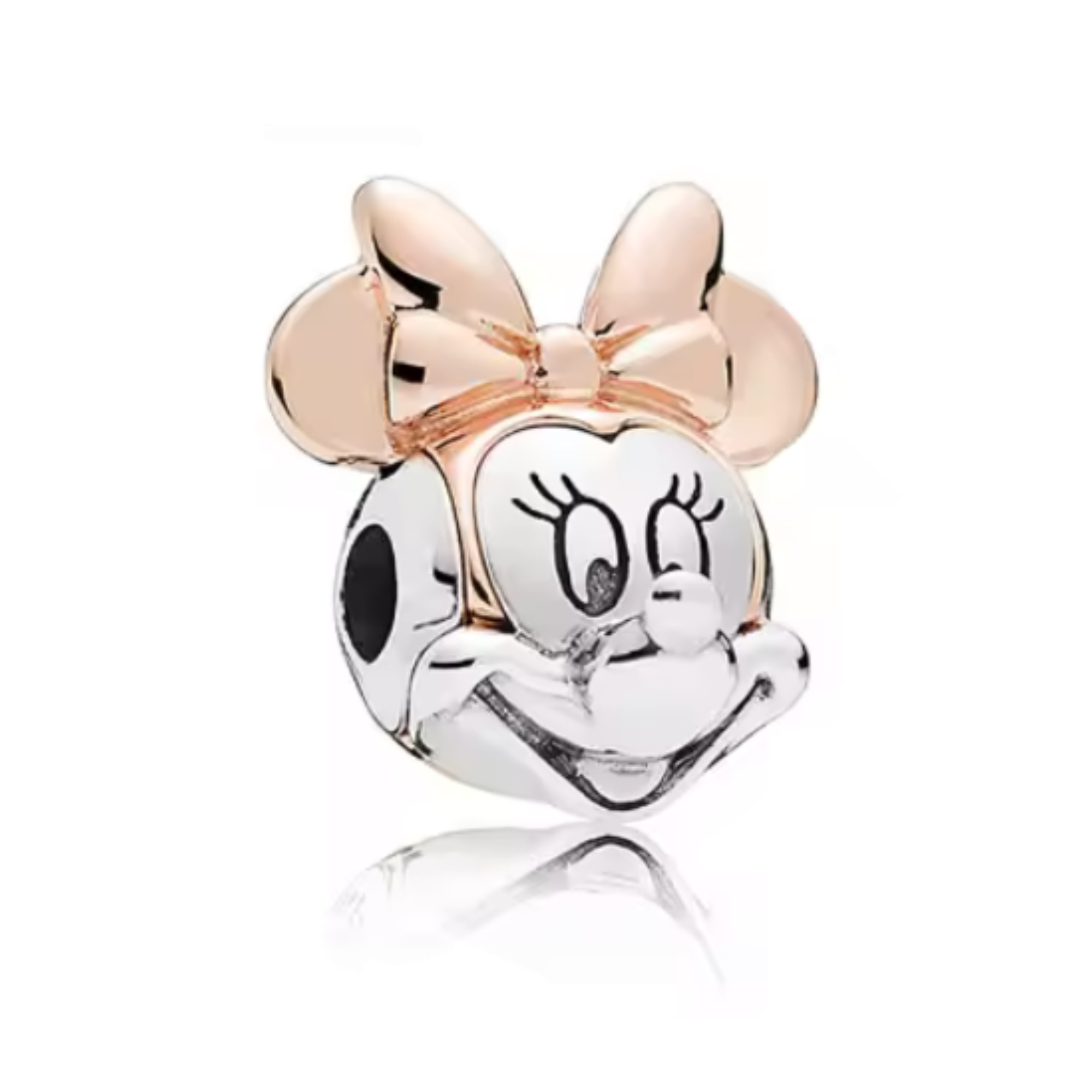 Charm Cabeza Minnie golden rose