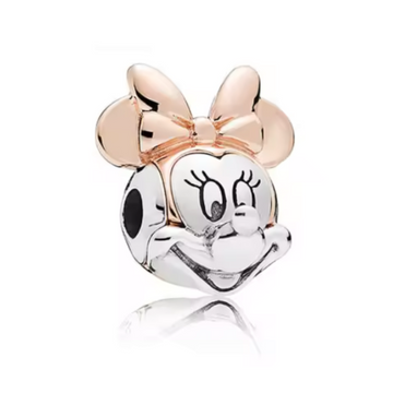 Charm Cabeza Minnie golden rose