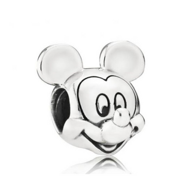 Charm Cabeza Mickey plateada