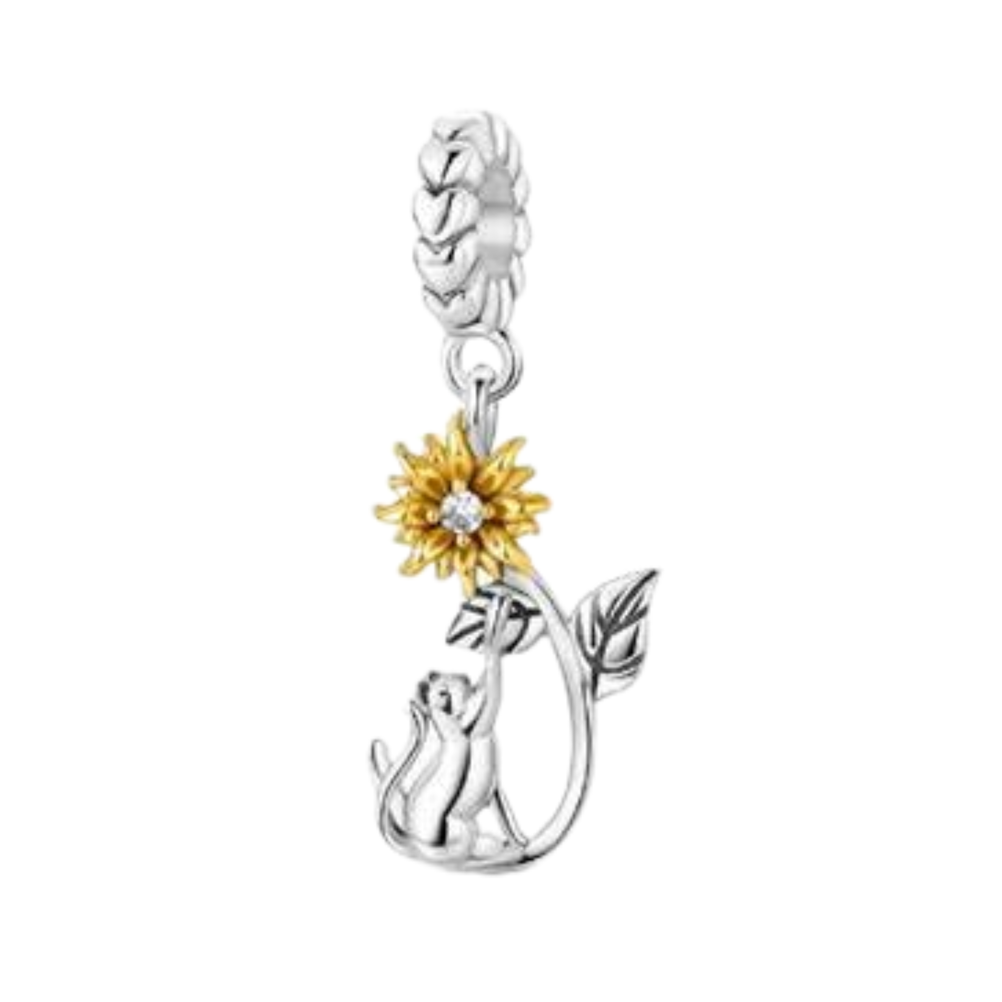 Charm Gato con girasol