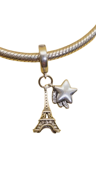 Charm Torre Eiffel estrella plata