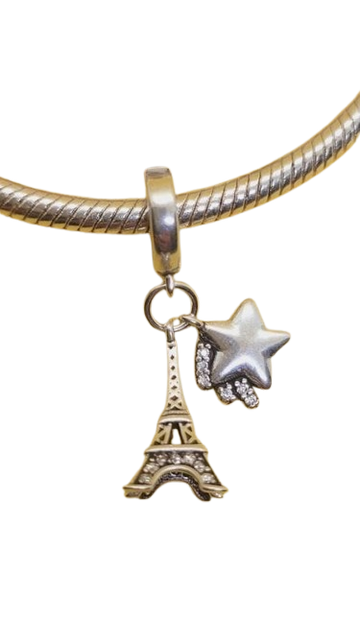 Charm Torre Eiffel estrella plata