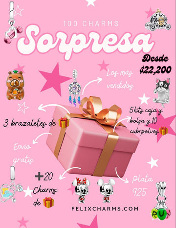 Paquete 100 charms
